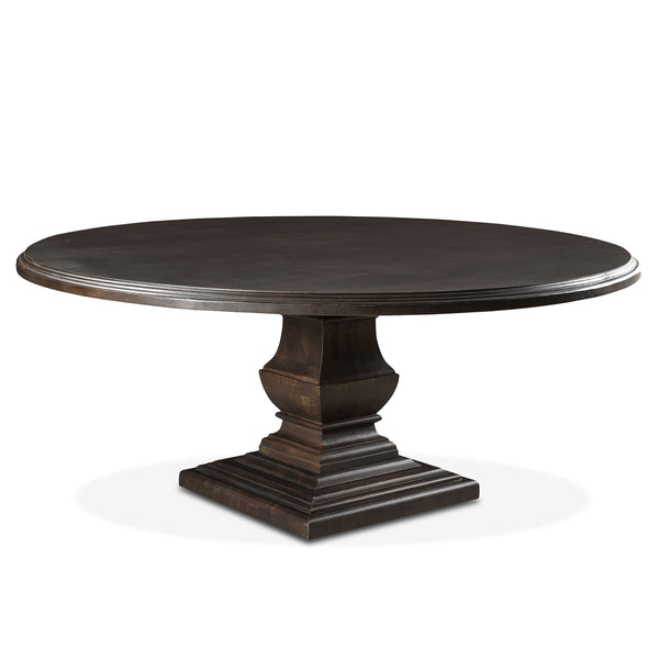 Nimes 72" Round Dining Table in Vintage Brown