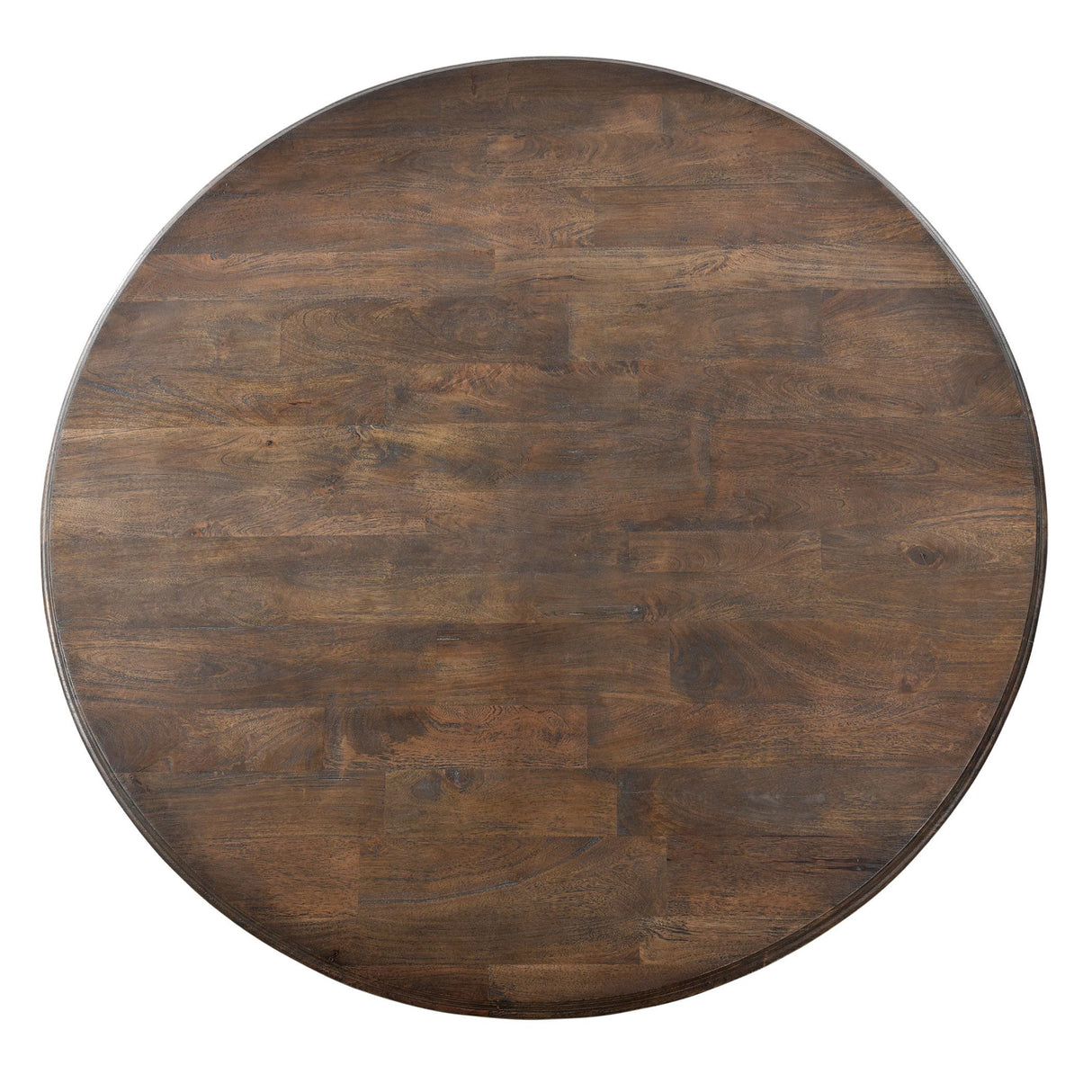 Nimes 72" Round Dining Table in Weathered Mango from Home Trends & Design - Luna Furniture