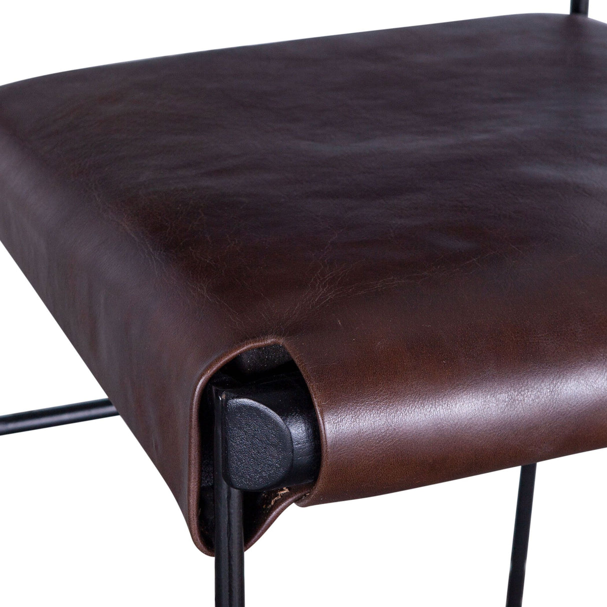 New York 17" Bar Chair in Chocolate Leather from Home Trends & Design - Luna Furniture