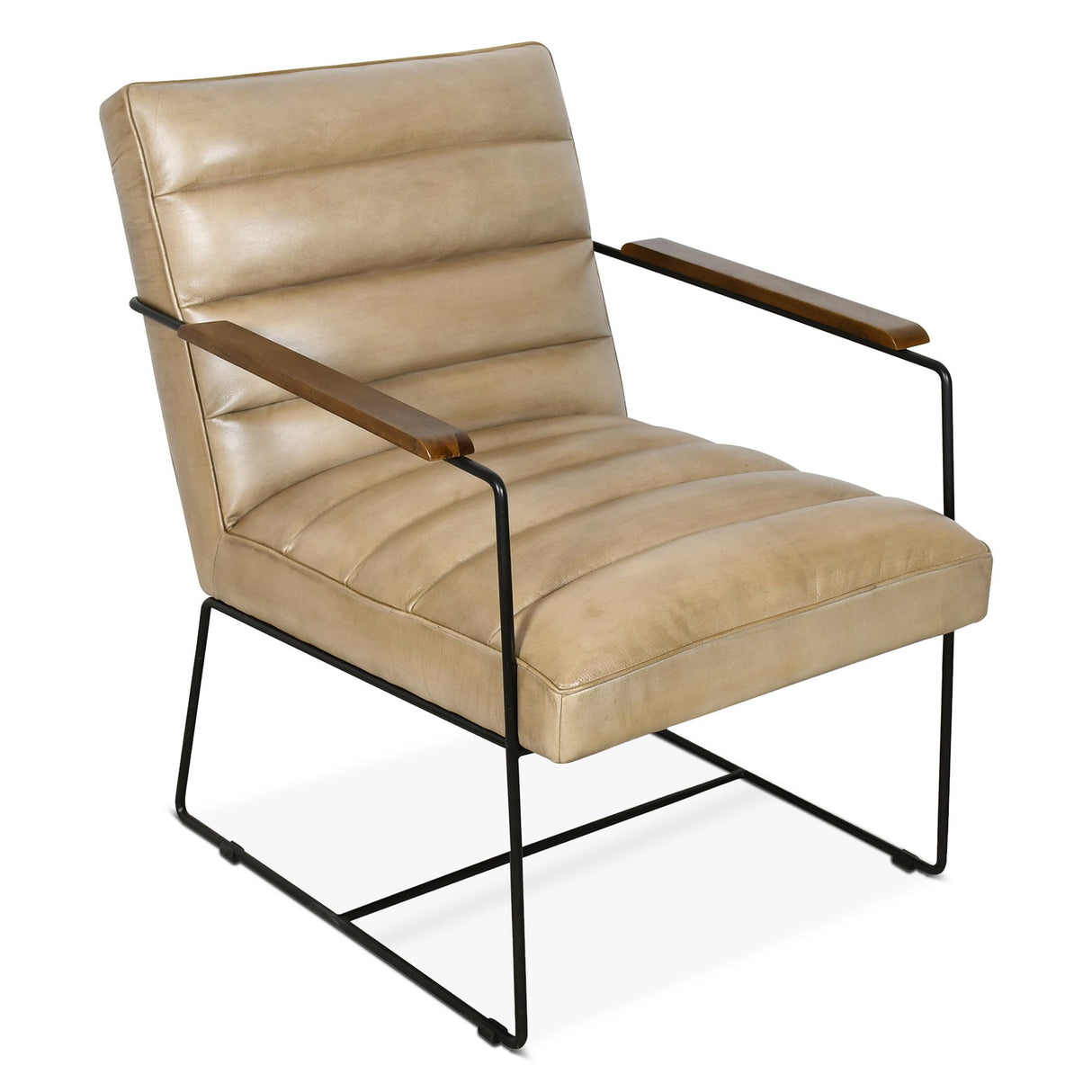New York Tony Accent Chair in Antique Ivory from Home Trends & Design - Luna Furniture