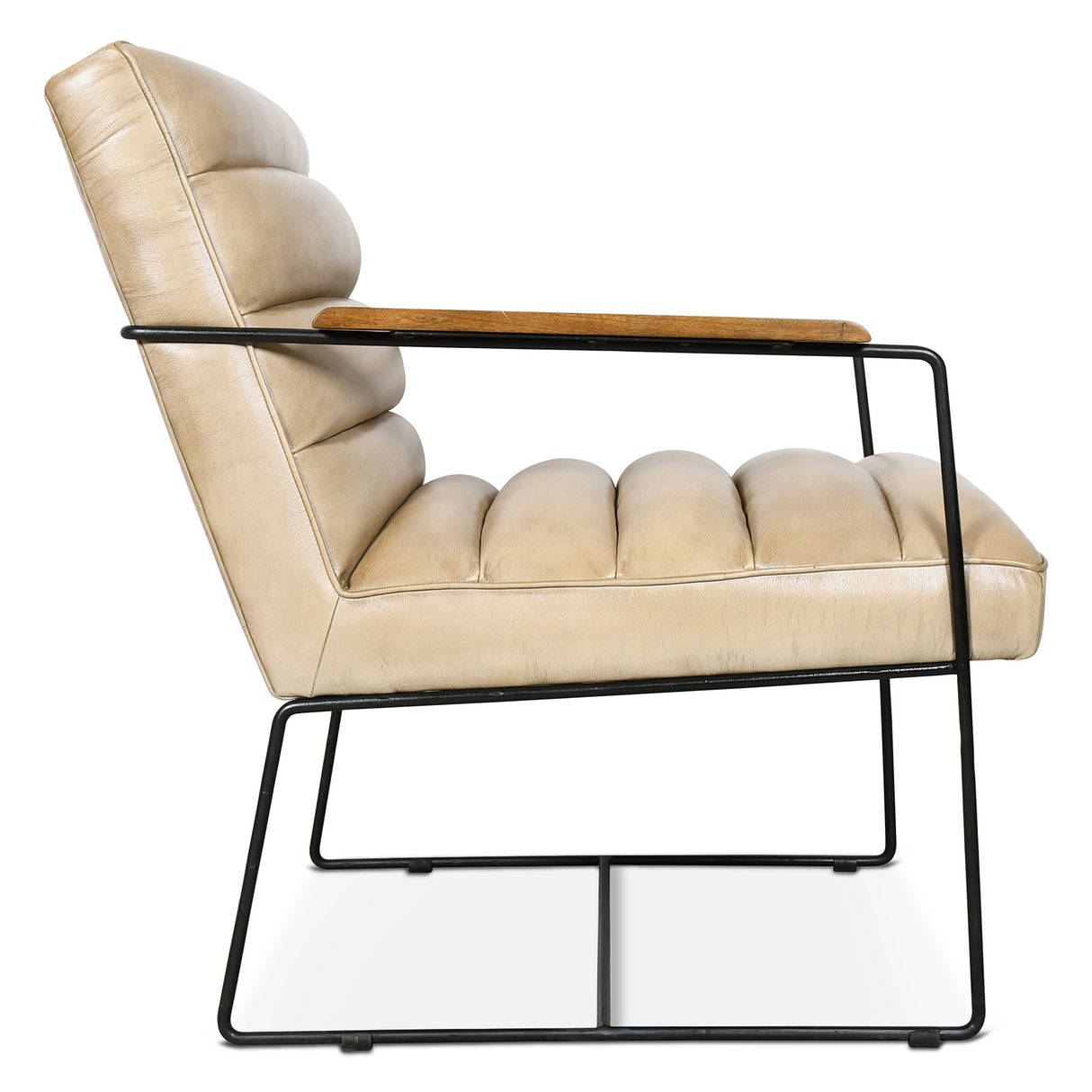 New York Tony Accent Chair in Antique Ivory from Home Trends & Design - Luna Furniture