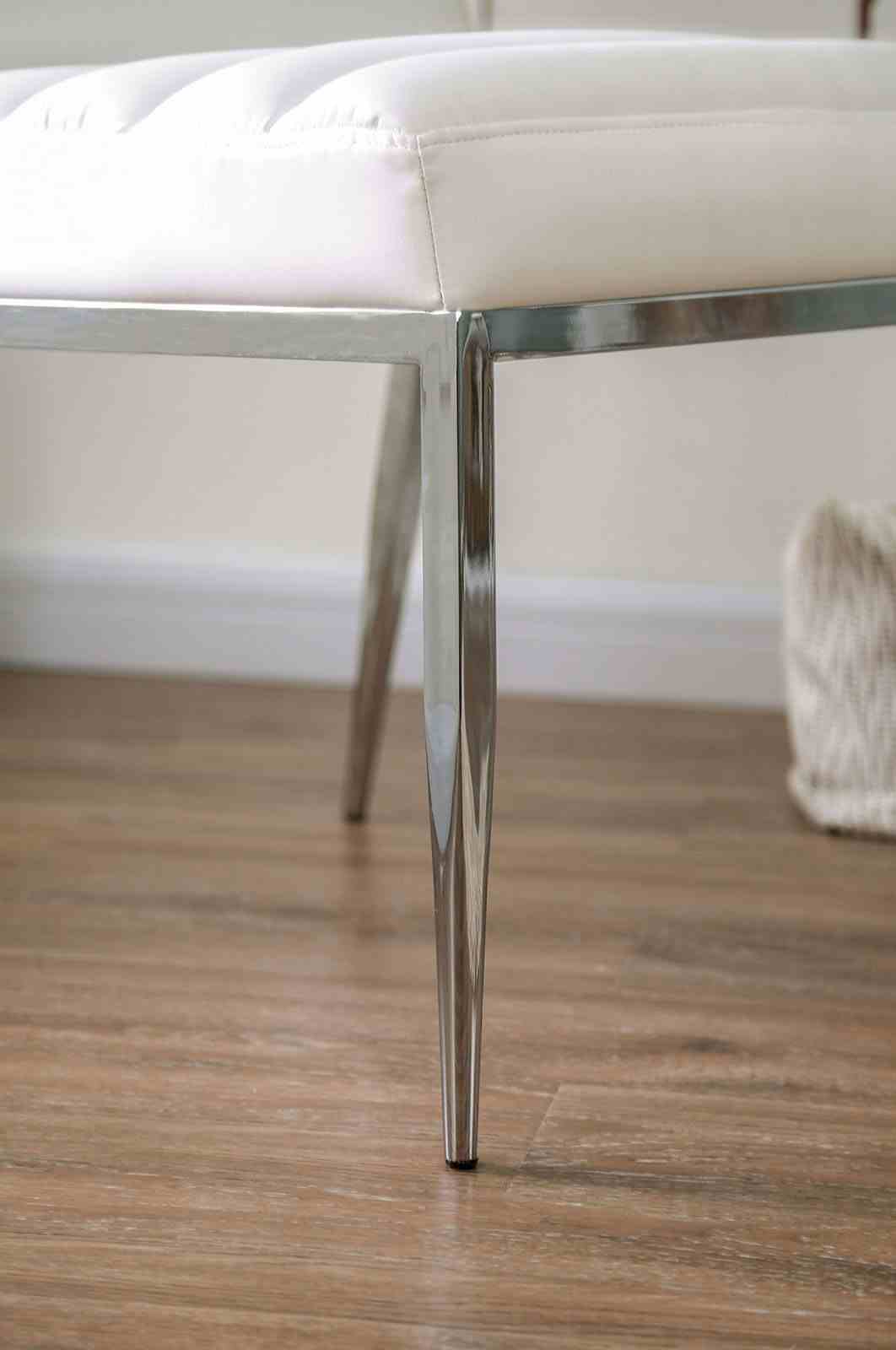 Cilegon White Side Chair from Furniture of America - Luna Furniture