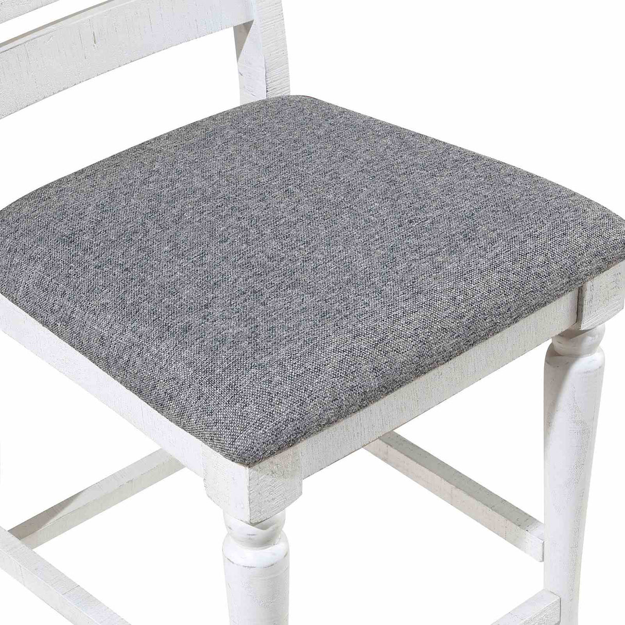 Calabria Antique White/Gray Counter Height Chair from Furniture of America - Luna Furniture