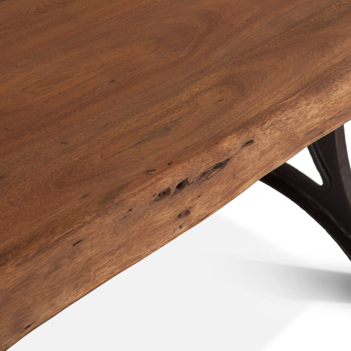 Organic Forge 80" Dining Table in Raw Walnut from Home Trends & Design - Luna Furniture