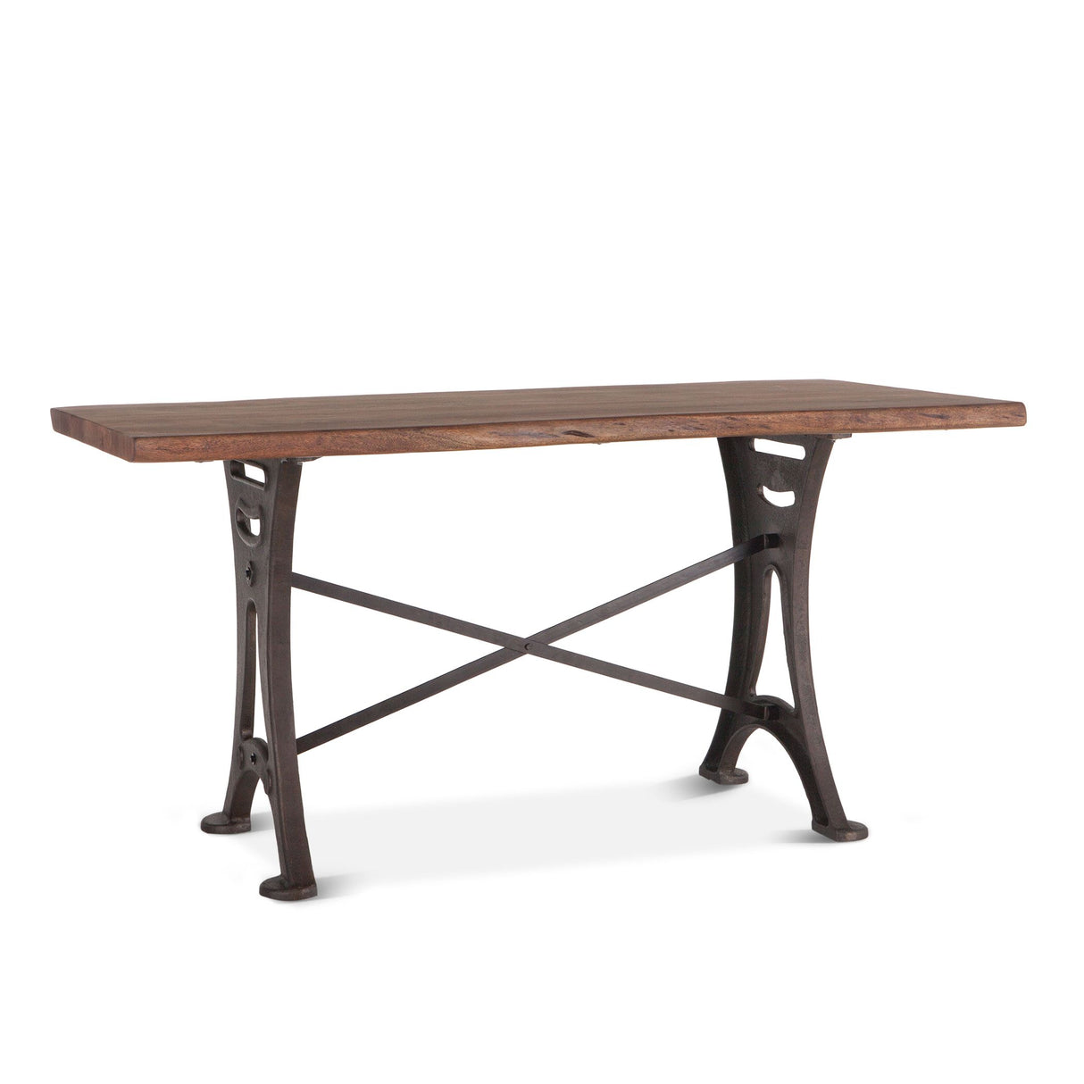 Organic Forge 72" Gathering Table in Raw Walnut from Home Trends & Design - Luna Furniture