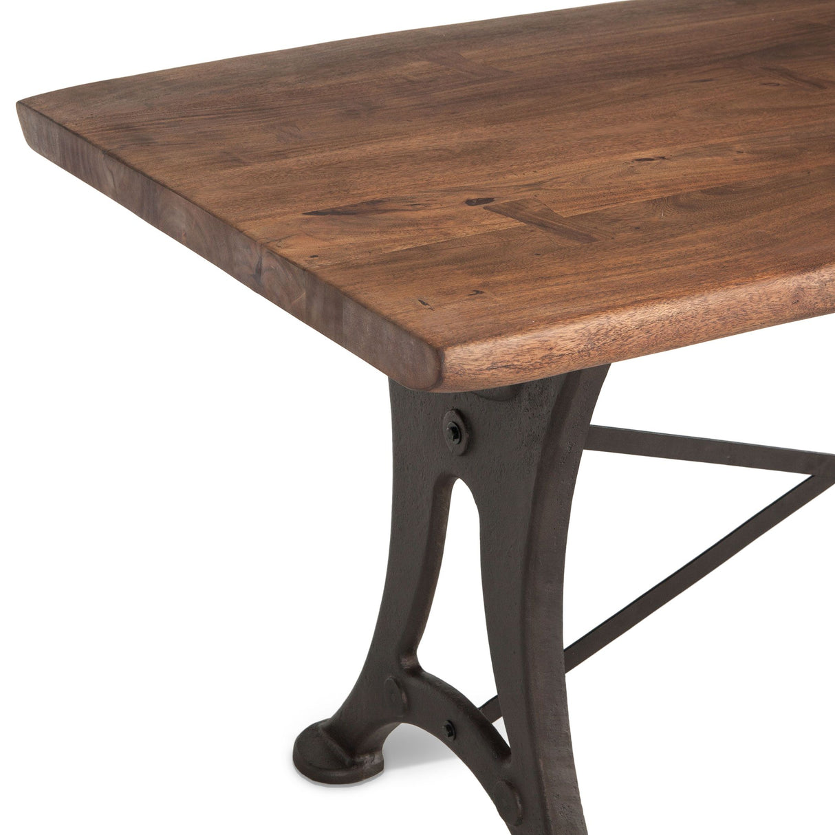 Organic Forge 72" Gathering Table in Raw Walnut from Home Trends & Design - Luna Furniture