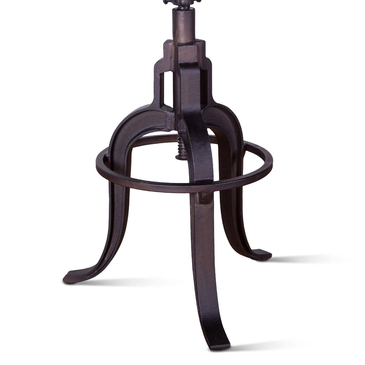 Organic Forge 14" Adjustable Stool in Raw Walnut from Home Trends & Design - Luna Furniture