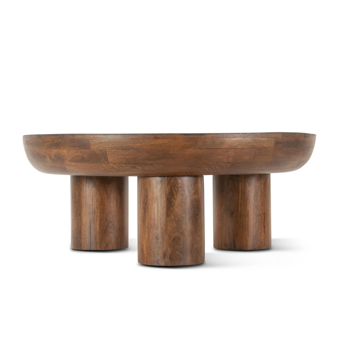 Palermo 39" Round Coffee Table in Acorn Brown from Home Trends & Design - Luna Furniture