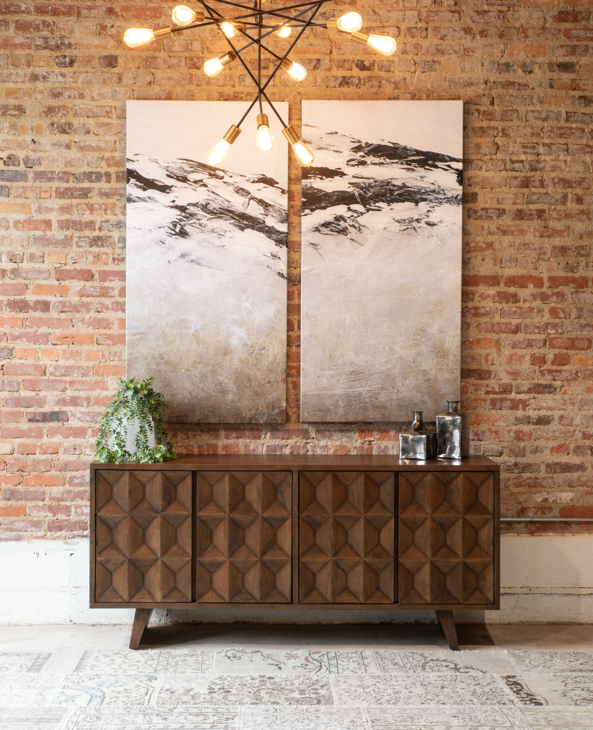 Palermo 70" Sideboard in Matte Brown from Home Trends & Design - Luna Furniture