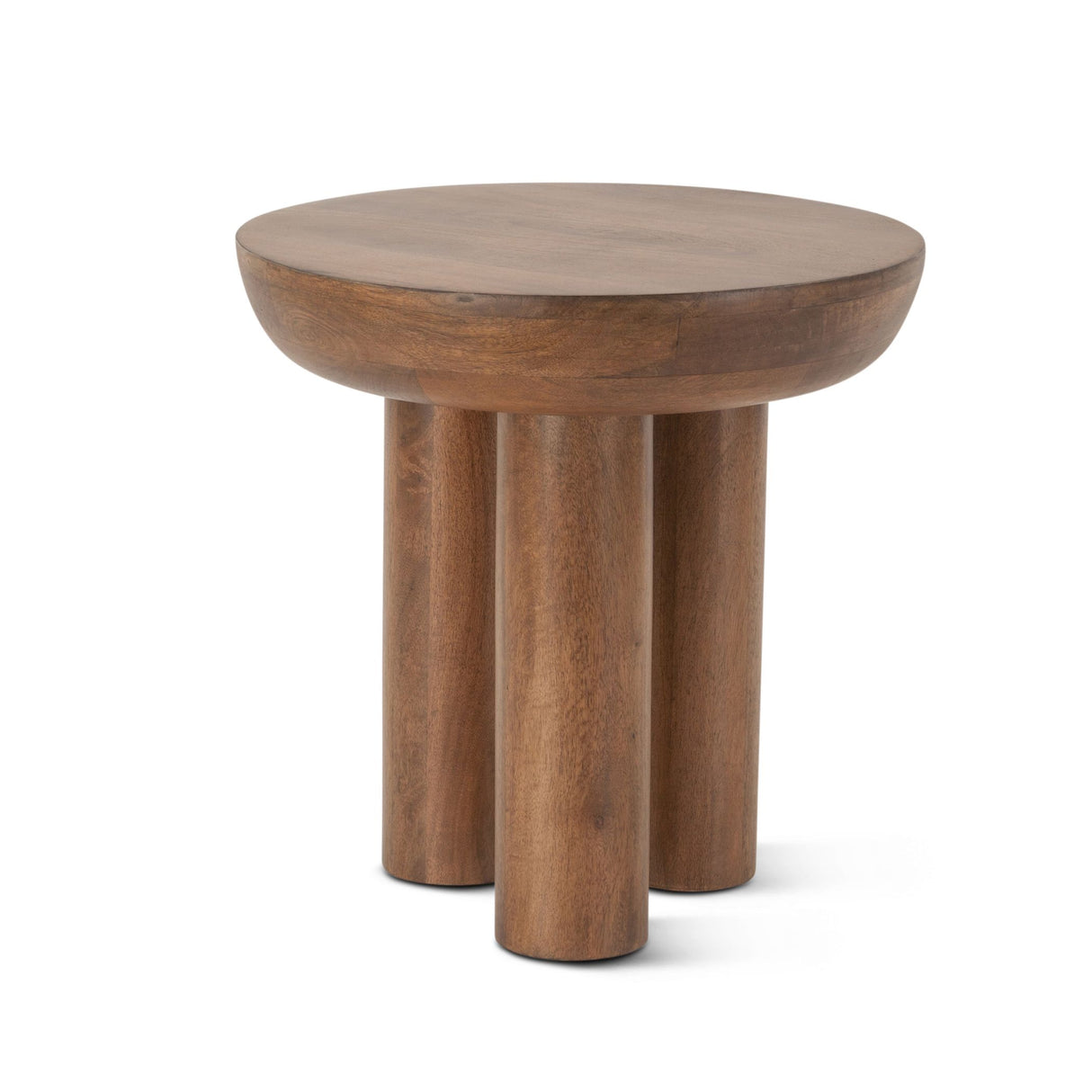 Palermo 20" Round Side Table in Acorn Brown from Home Trends & Design - Luna Furniture