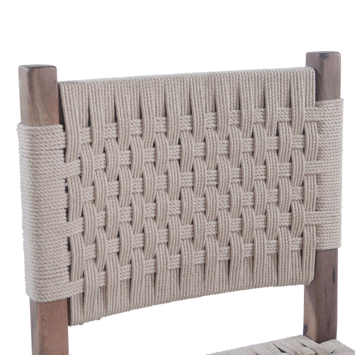 Rio 18" Dining Chair with Rope Seat and Back, Set of 2 from Home Trends & Design - Luna Furniture
