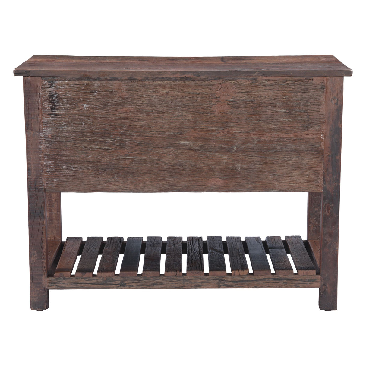 Rustic Roots 47" Hand Painted Console Table with Three Drawers