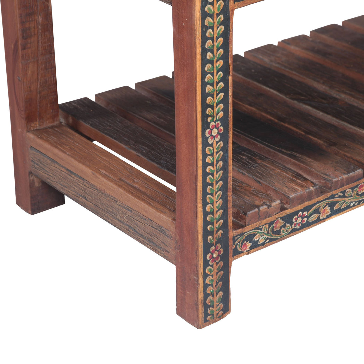 Rustic Roots 47" Hand Painted Console Table with Three Drawers