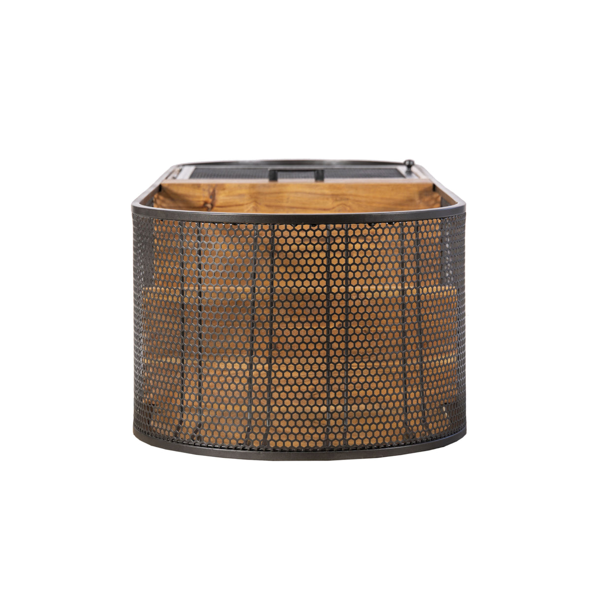 Roswell 23" Bar Cabinet in Natural Mango Wood and Iron from Home Trends & Design - Luna Furniture