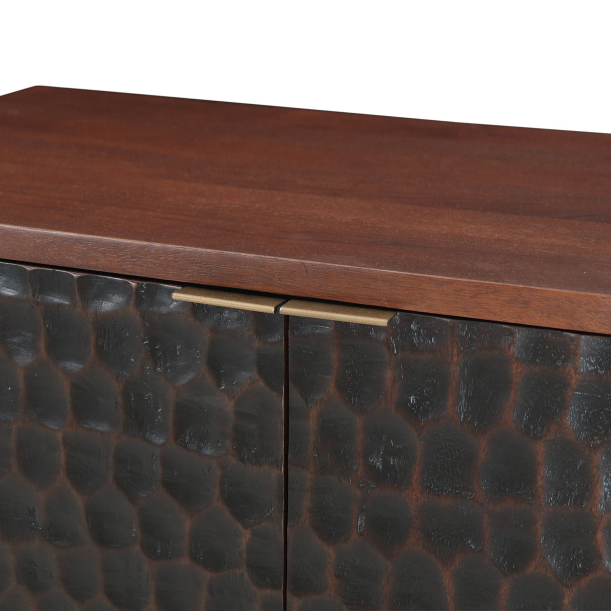 Santa Cruz 39" Bar Cabinet in Two Tone from Home Trends & Design - Luna Furniture