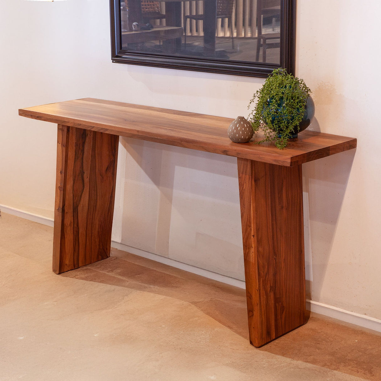 Santa Cruz 58" Console Table in Two Tone from Home Trends & Design - Luna Furniture
