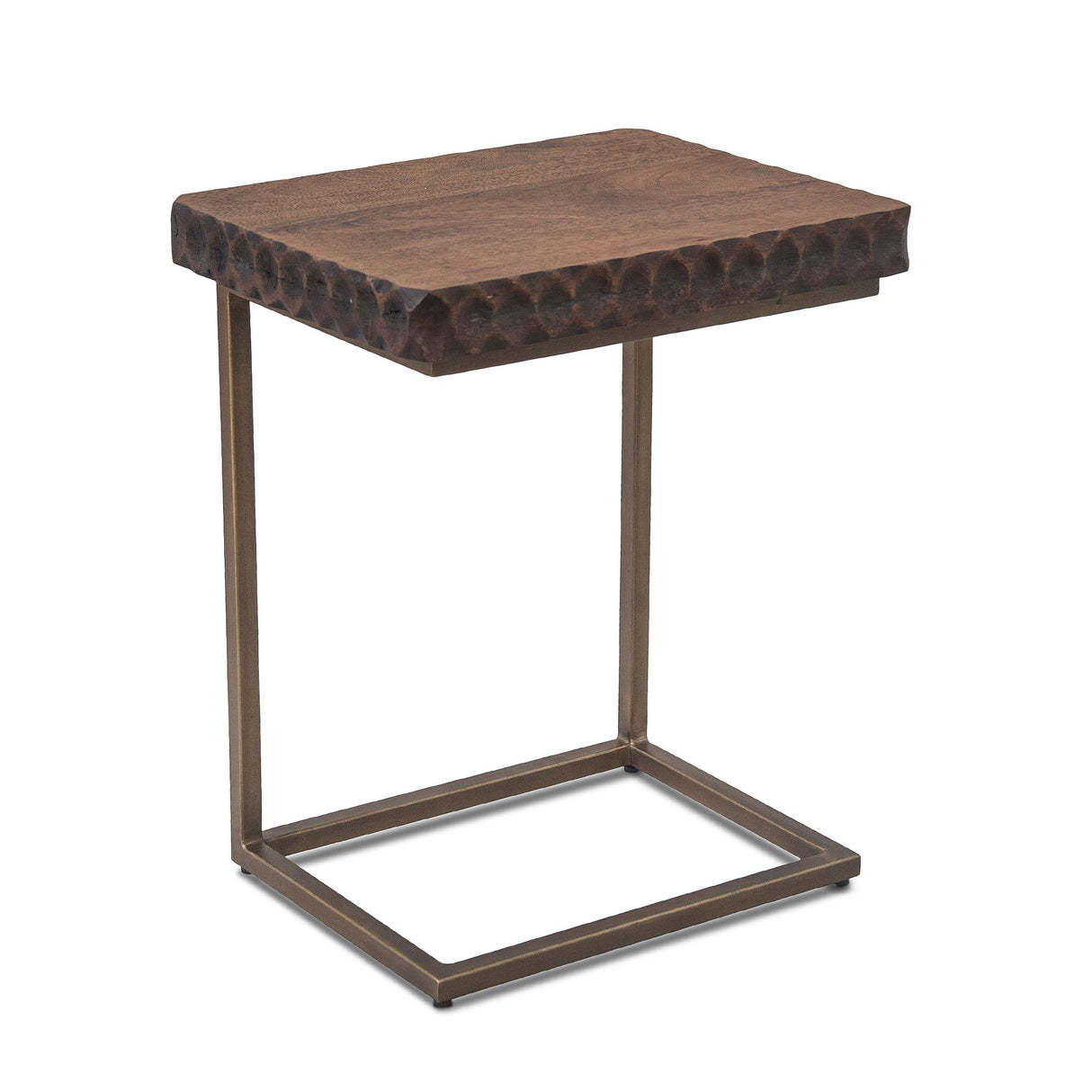 Santa Cruz 18" Side Table in Two Tone from Home Trends & Design - Luna Furniture