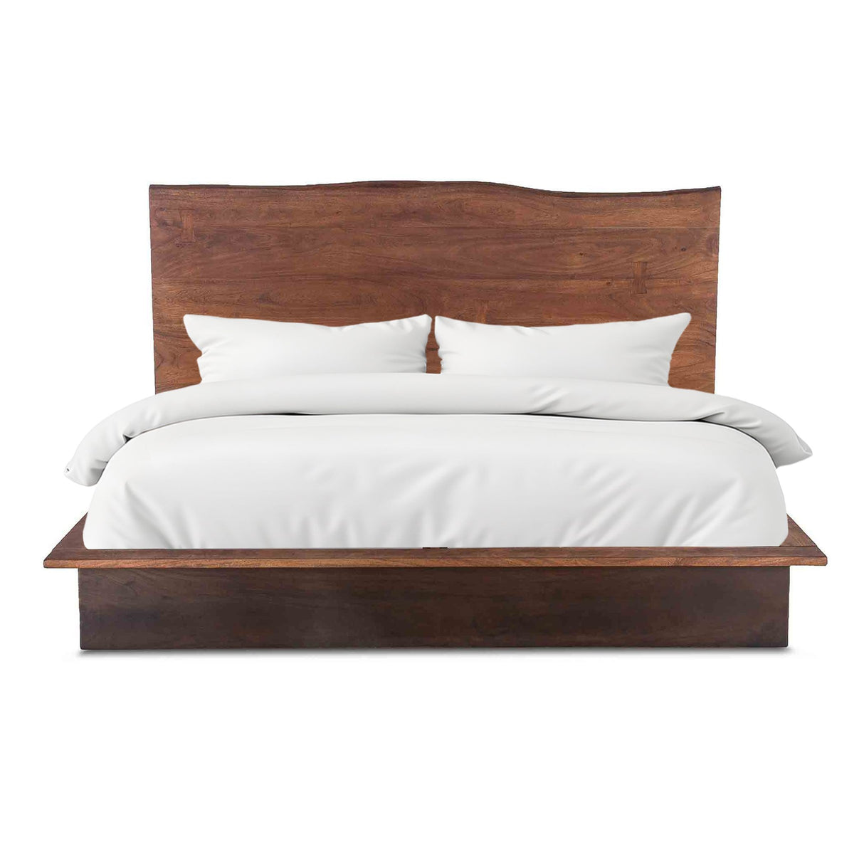 San Marino King Bed in Raw Walnut and Ebony from Home Trends & Design - Luna Furniture