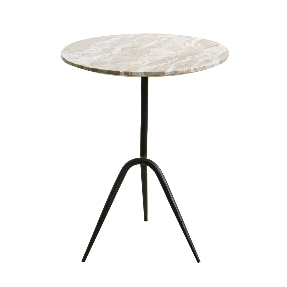 Sperre 18" Accent Table with Capri Beige Marble from Home Trends & Design - Luna Furniture