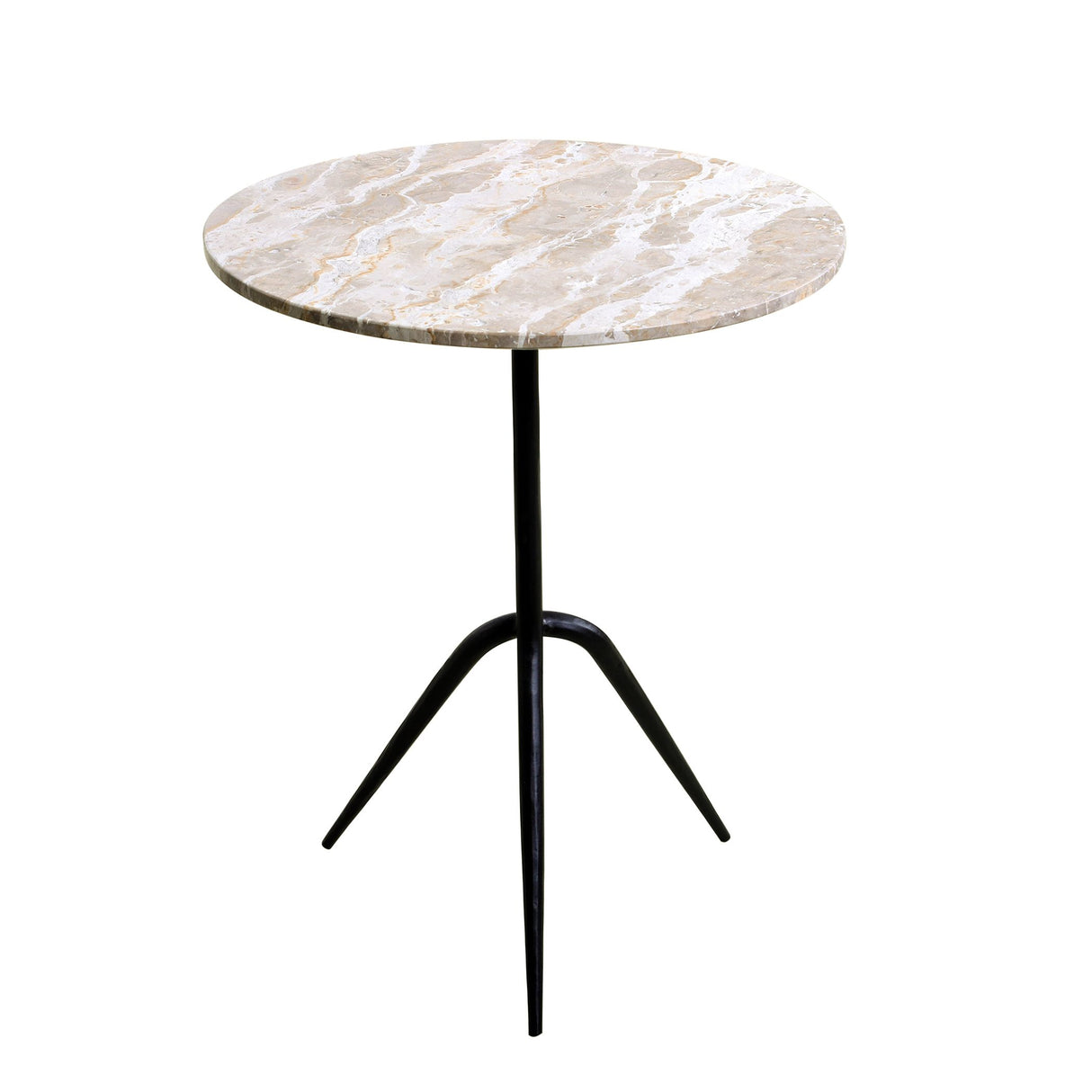 Sperre 18" Accent Table with Capri Beige Marble from Home Trends & Design - Luna Furniture