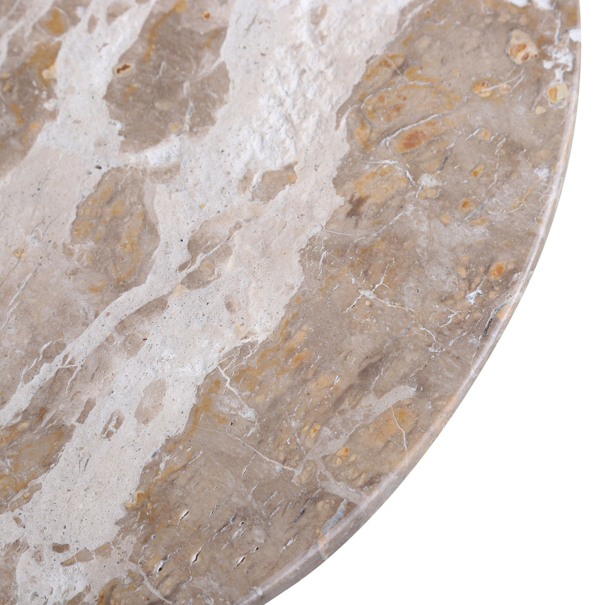 Sperre 18" Accent Table with Capri Beige Marble from Home Trends & Design - Luna Furniture