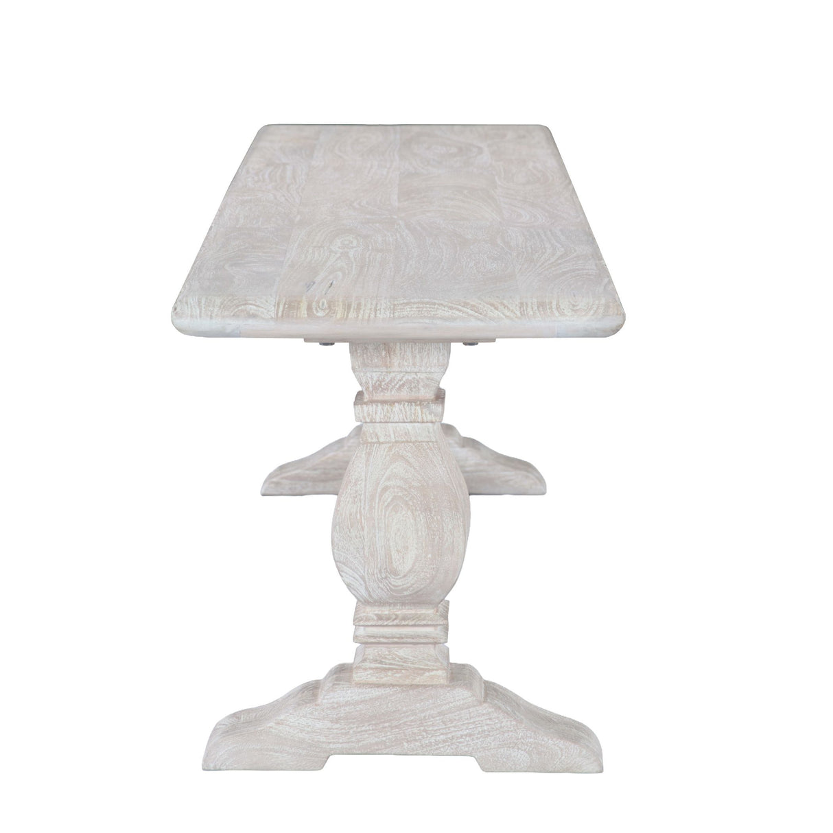 San Rafael 72" Bench in Heirloom White from Home Trends & Design - Luna Furniture