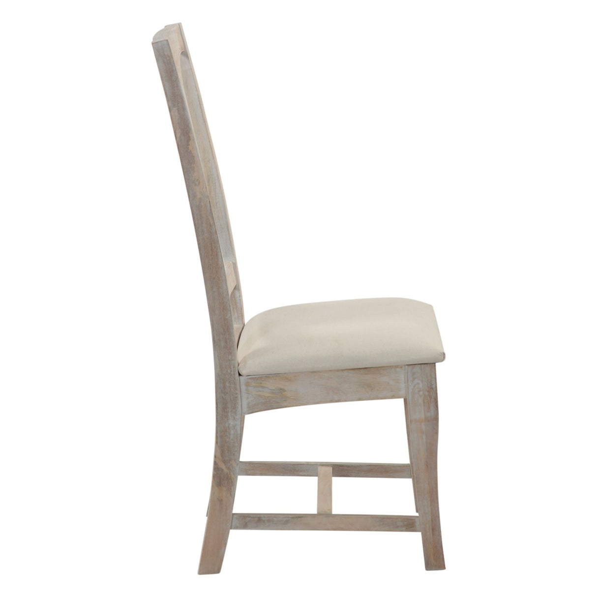 San Rafael 18" Upholstered Dining Chair in Heirloom White, Set of 2 from Home Trends & Design - Luna Furniture