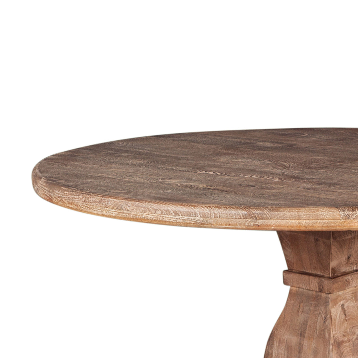 San Rafael 48" Round Gathering Table in Antique Oak from Home Trends & Design - Luna Furniture