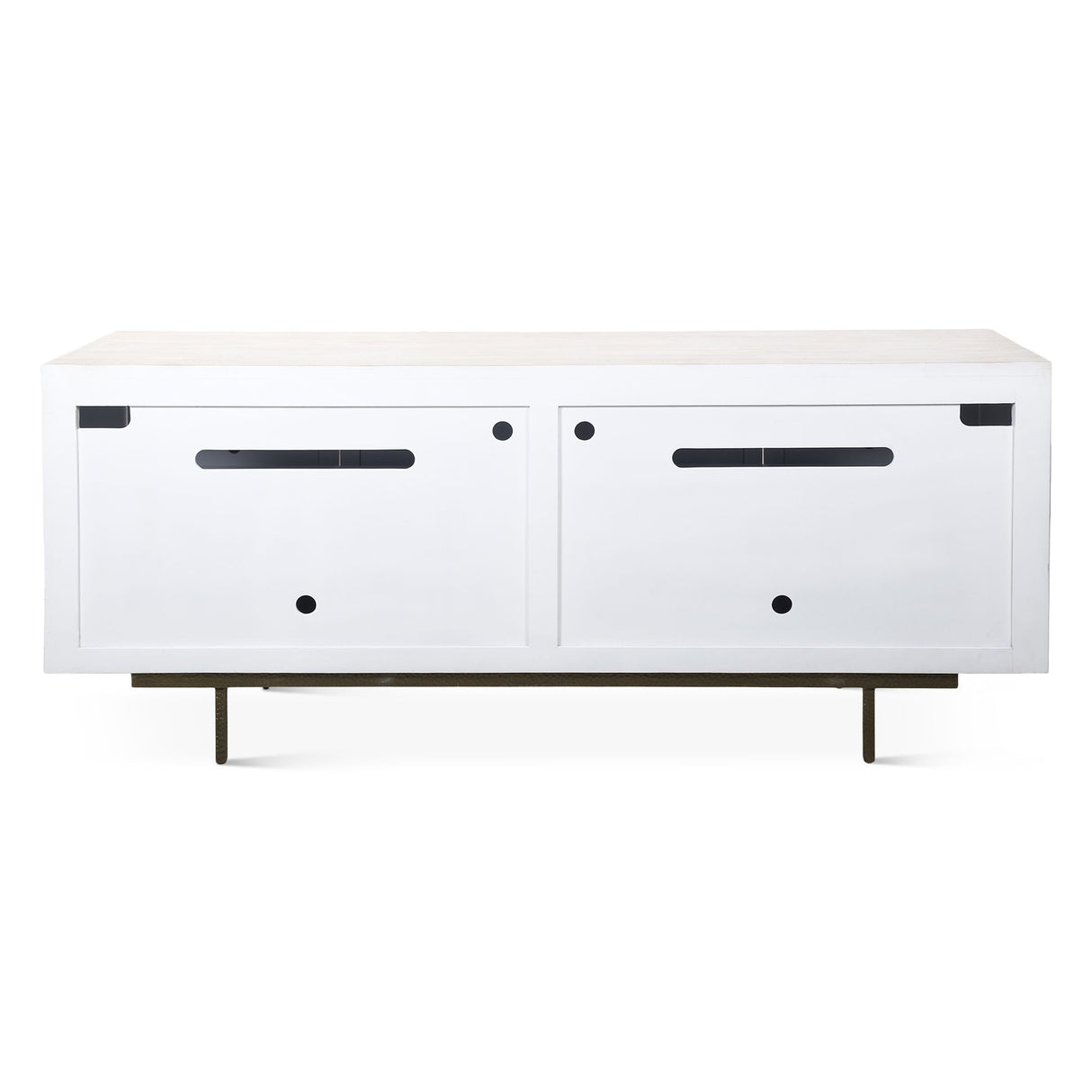 Taara 72" Sideboard with Horn and Wood Inlay on Metal Base from Home Trends & Design - Luna Furniture