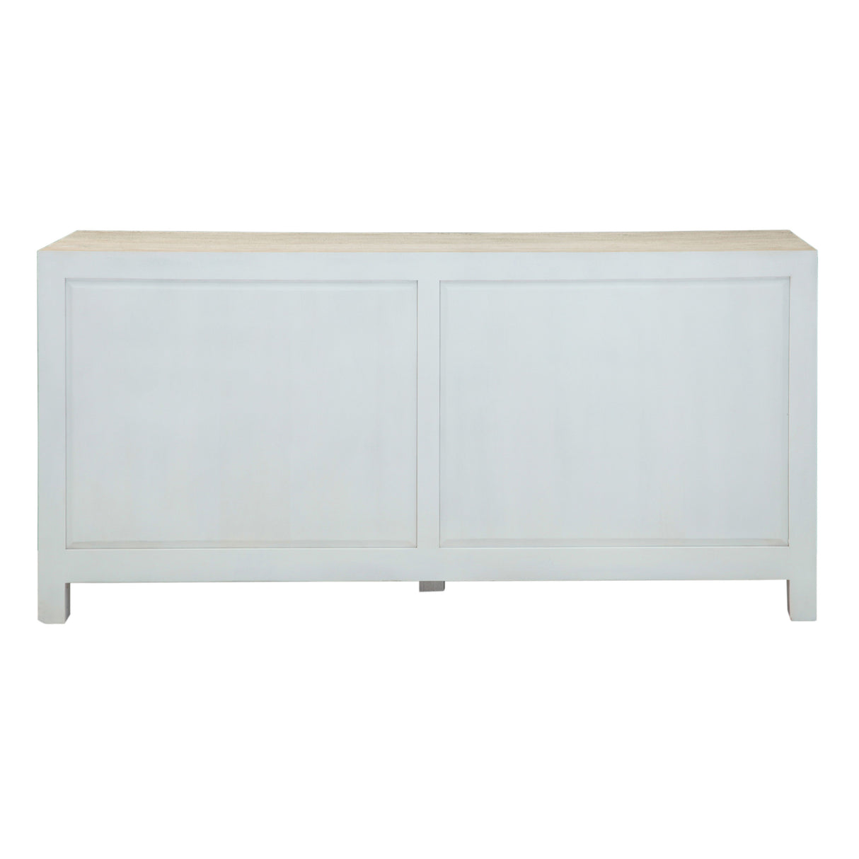Taj 71" Dresser with Plinth Base in Carved Heirloom White from Home Trends & Design - Luna Furniture