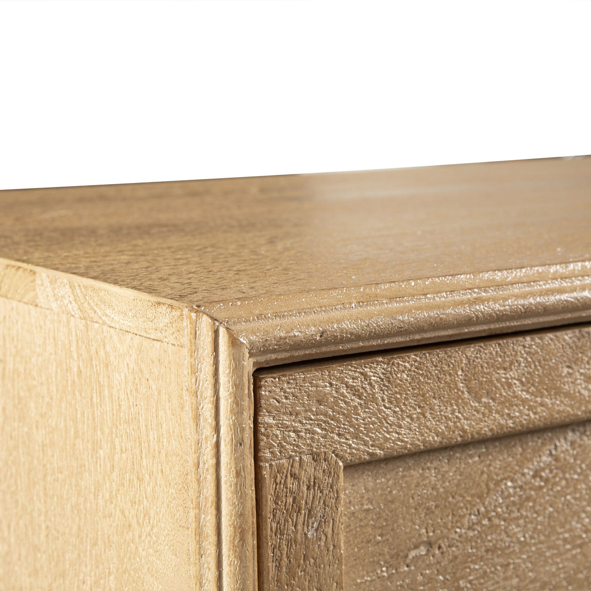 Taj 28" Three Drawer Nightstand in Whitewash from Home Trends & Design - Luna Furniture