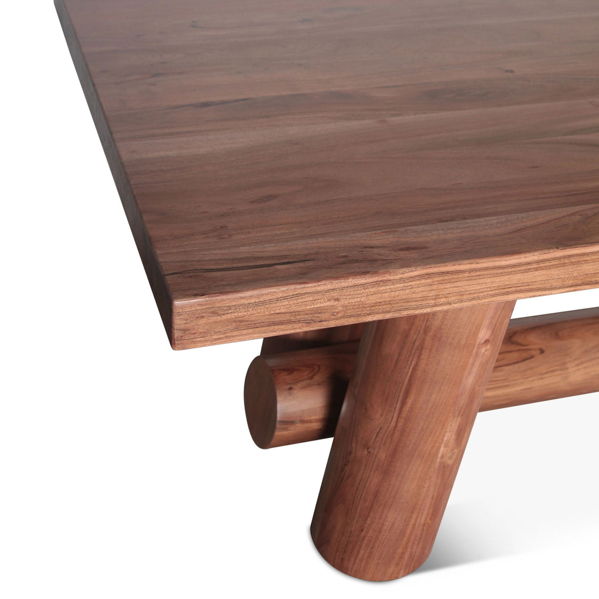 Timbers Barrel 94" Dining Table in Light Vinegar Acacia from Home Trends & Design - Luna Furniture