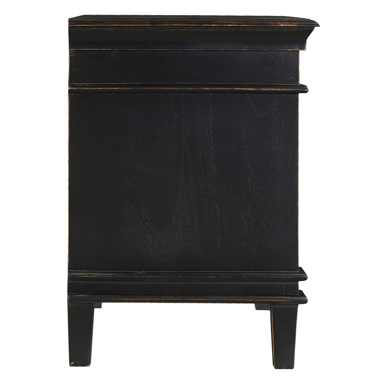 Turin 30" Nightstand in Distressed Black from Home Trends & Design - Luna Furniture