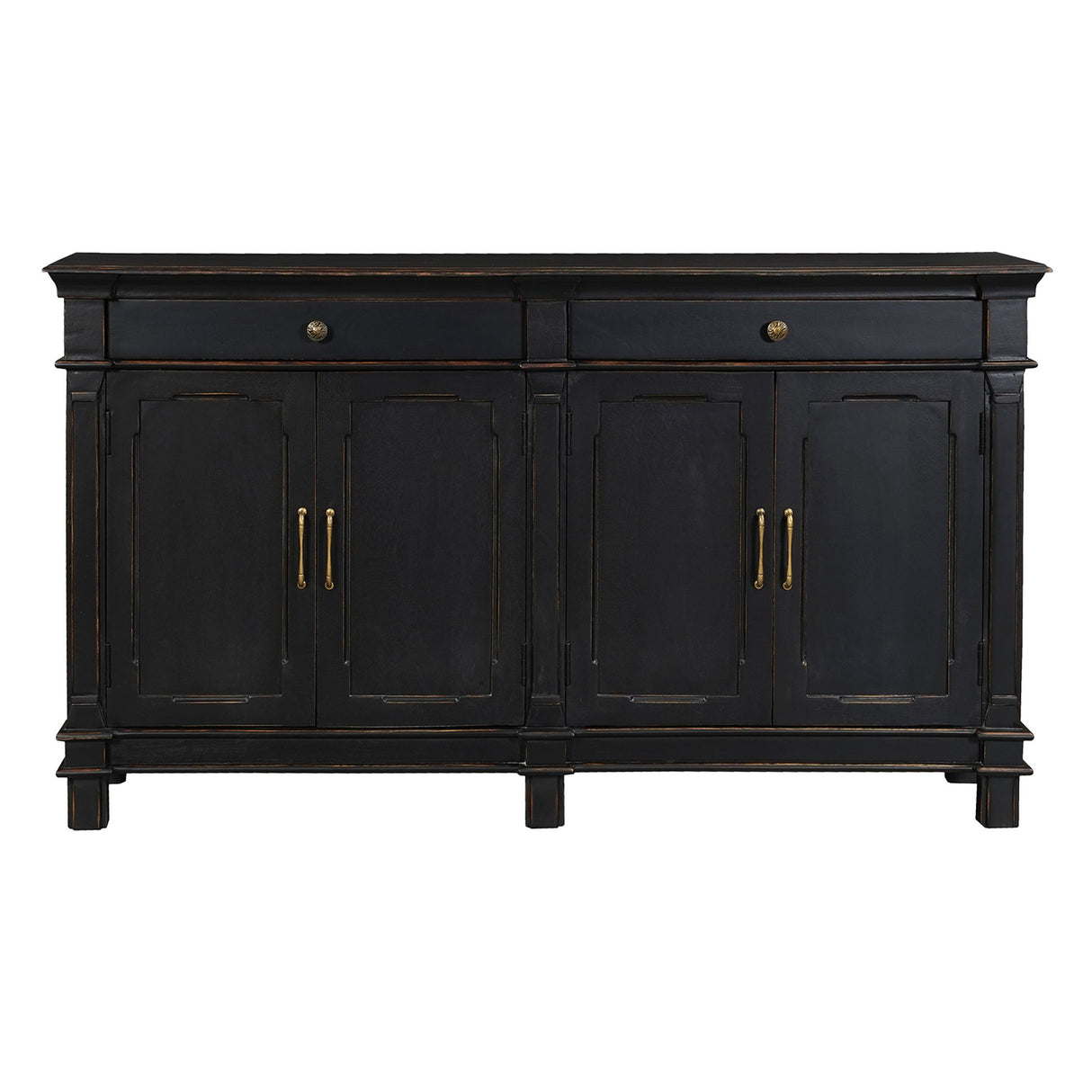 Turin 70" Sideboard in Distressed Black from Home Trends & Design - Luna Furniture