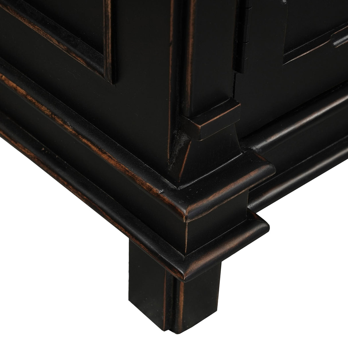 Turin 70" Sideboard in Distressed Black from Home Trends & Design - Luna Furniture