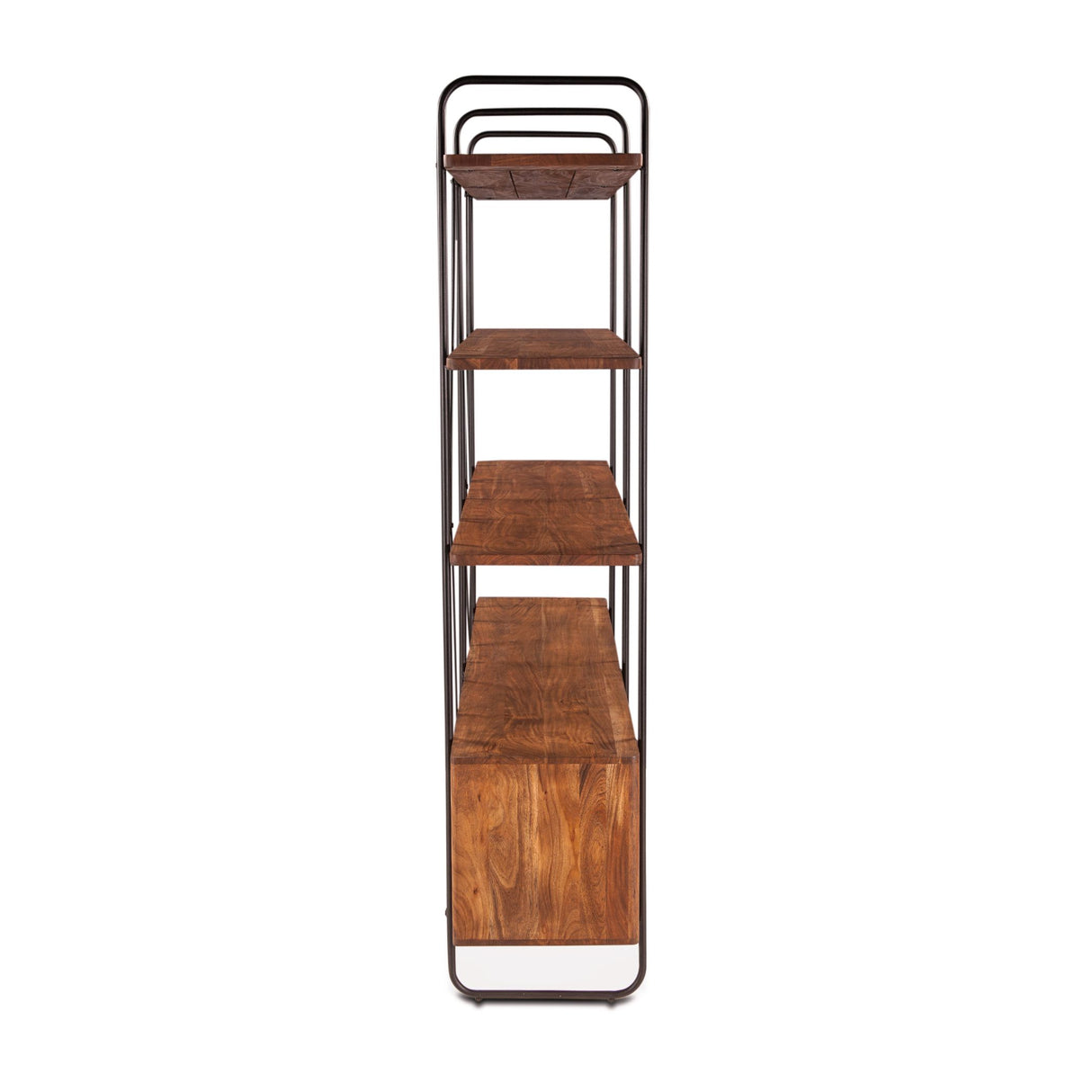 Verbania 75" Bookshelf in Pecan Brown Acacia Wood from Home Trends & Design - Luna Furniture