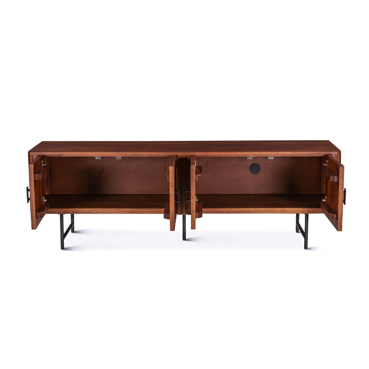 Verbania 67" Plasma Cabinet in Pecan Brown from Home Trends & Design - Luna Furniture