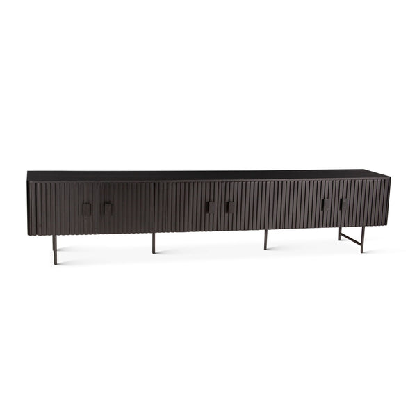 Verbania 98" Plasma Cabinet in Matte Black