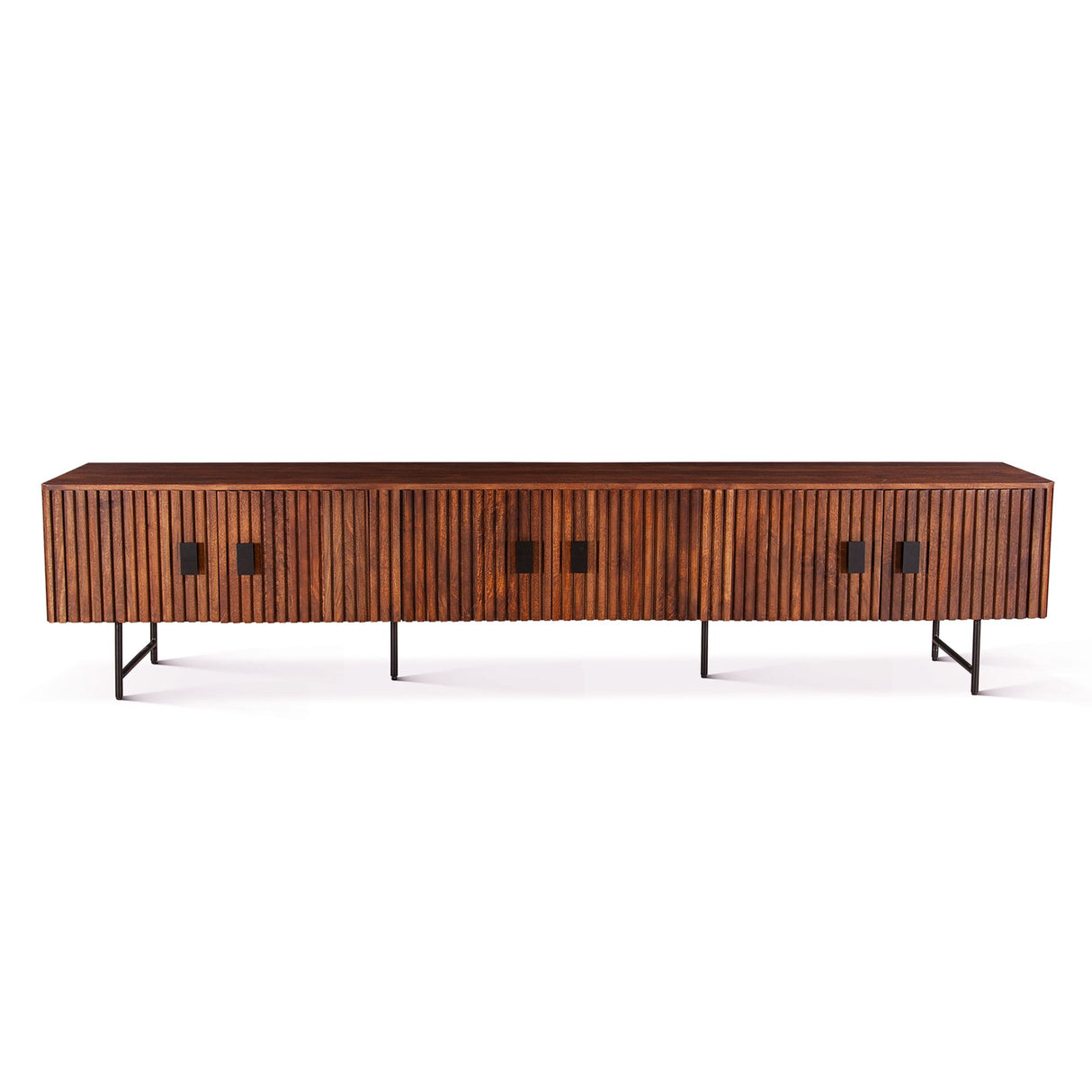 Verbania 98" Media Cabinet in Pecan Brown from Home Trends & Design - Luna Furniture