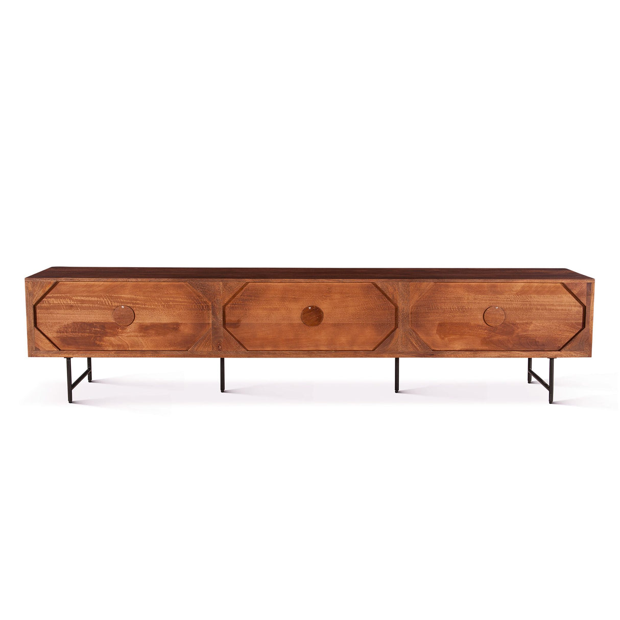Verbania 98" Media Cabinet in Pecan Brown from Home Trends & Design - Luna Furniture