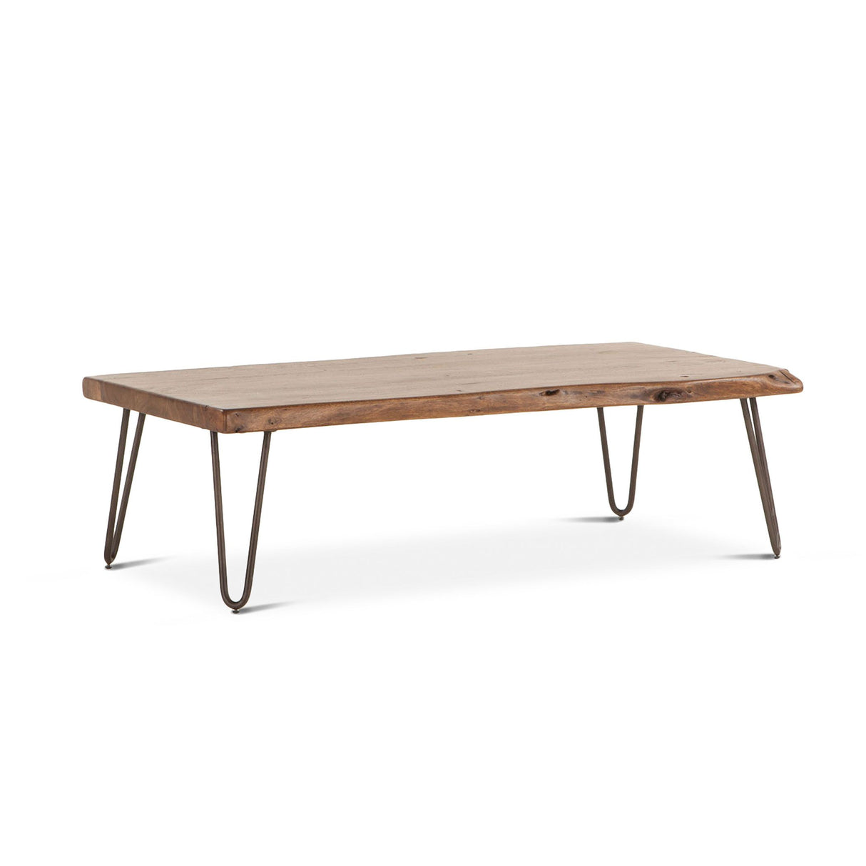 Vail 54" Coffee Table in Walnut from Home Trends & Design - Luna Furniture