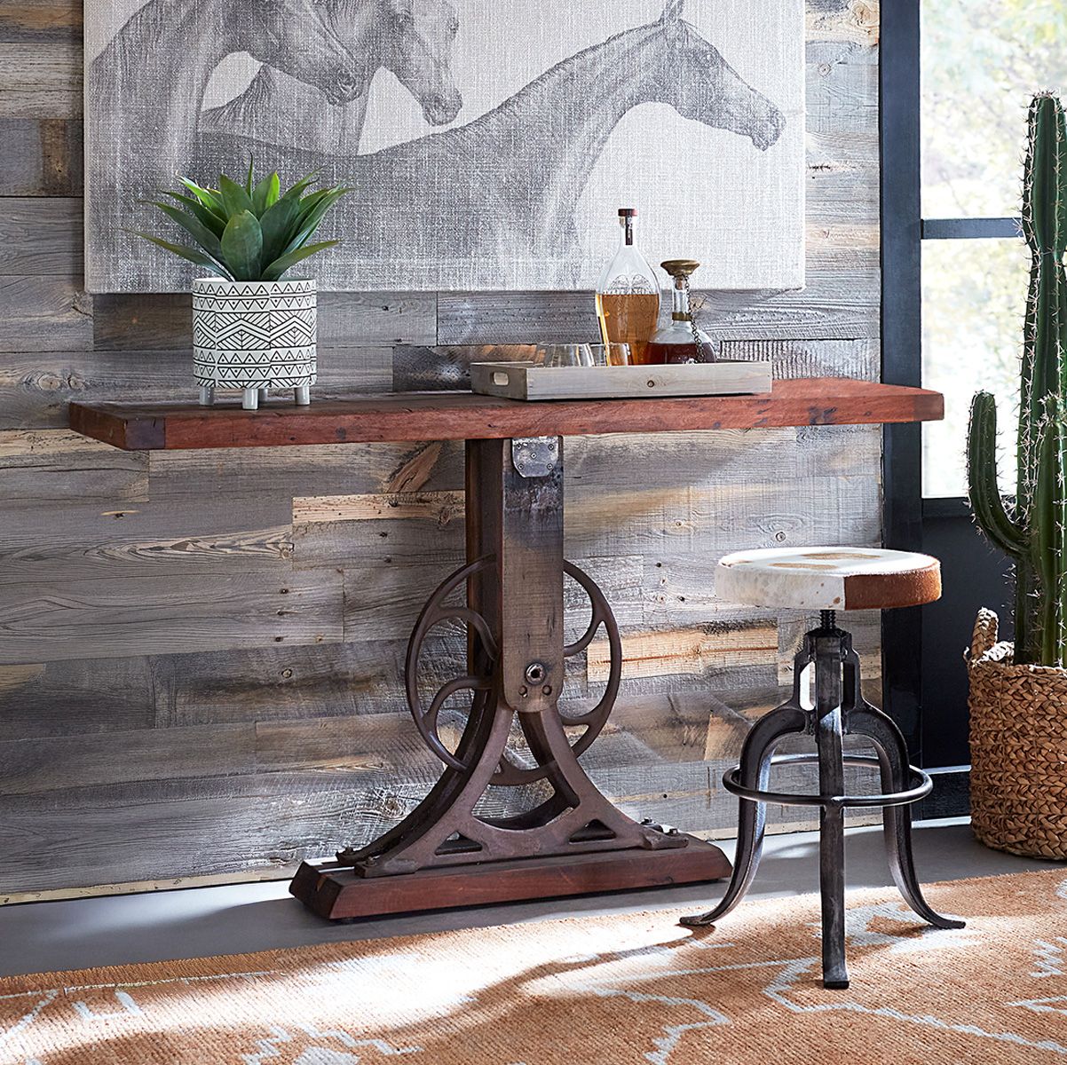 Whitley 56" Reclaimed Wood Console Table from Home Trends & Design - Luna Furniture