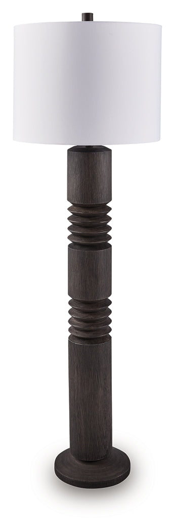 Fainwell Black Floor Lamp from Ashley - Luna Furniture