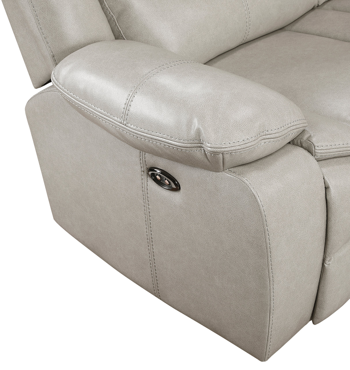 Fargo Taupe 3-Piece Power Reclining Sectional with Right Console from Homelegance - Luna Furniture