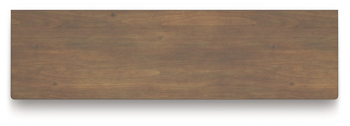 Feddinger California King Panel Bed with Dresser in Medium Brown from Ashley - Luna Furniture