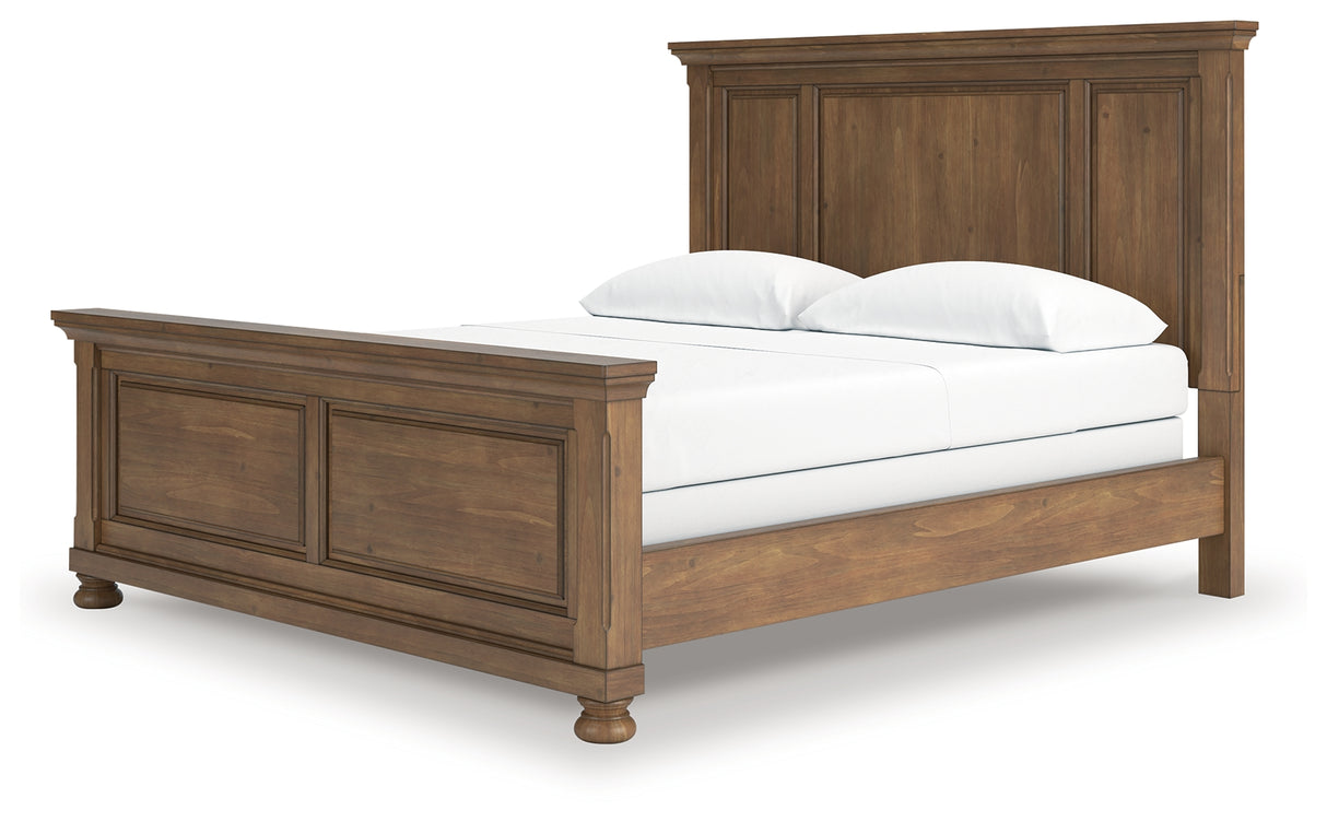 Feddinger Medium Brown California King Panel Bed from Ashley - Luna Furniture