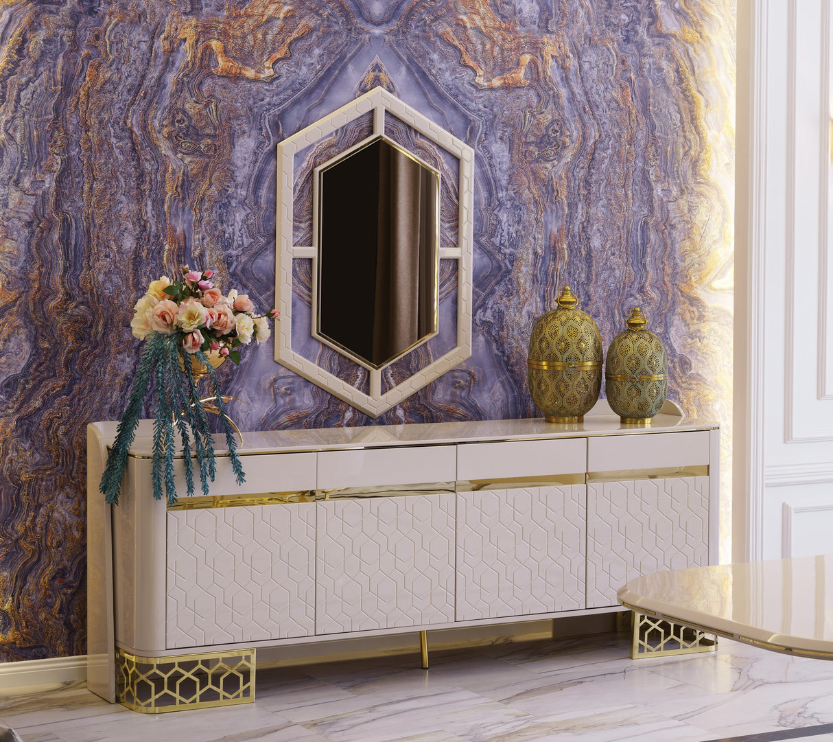 Ferani Accent Mirror from Luna Luxury - Luna Furniture