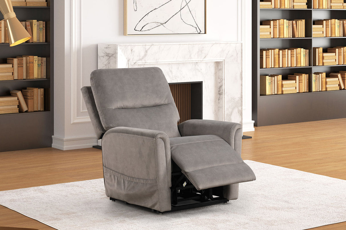 Ferdinandus Gray Lift Chair from Furniture of America - Luna Furniture