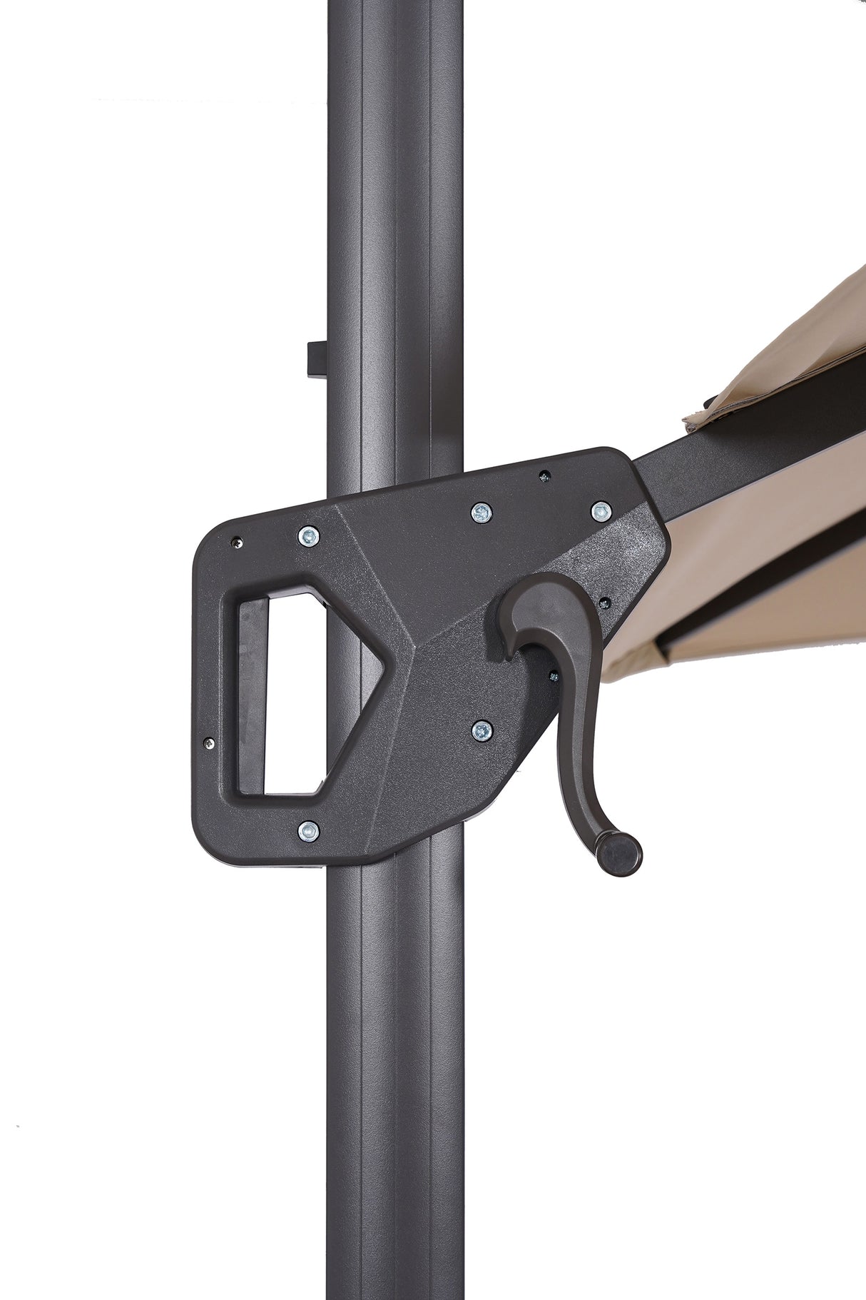 Fida Teal 8 Ft Square Umbrella w/ Double Top + 37" Large Base from Furniture of America - Luna Furniture