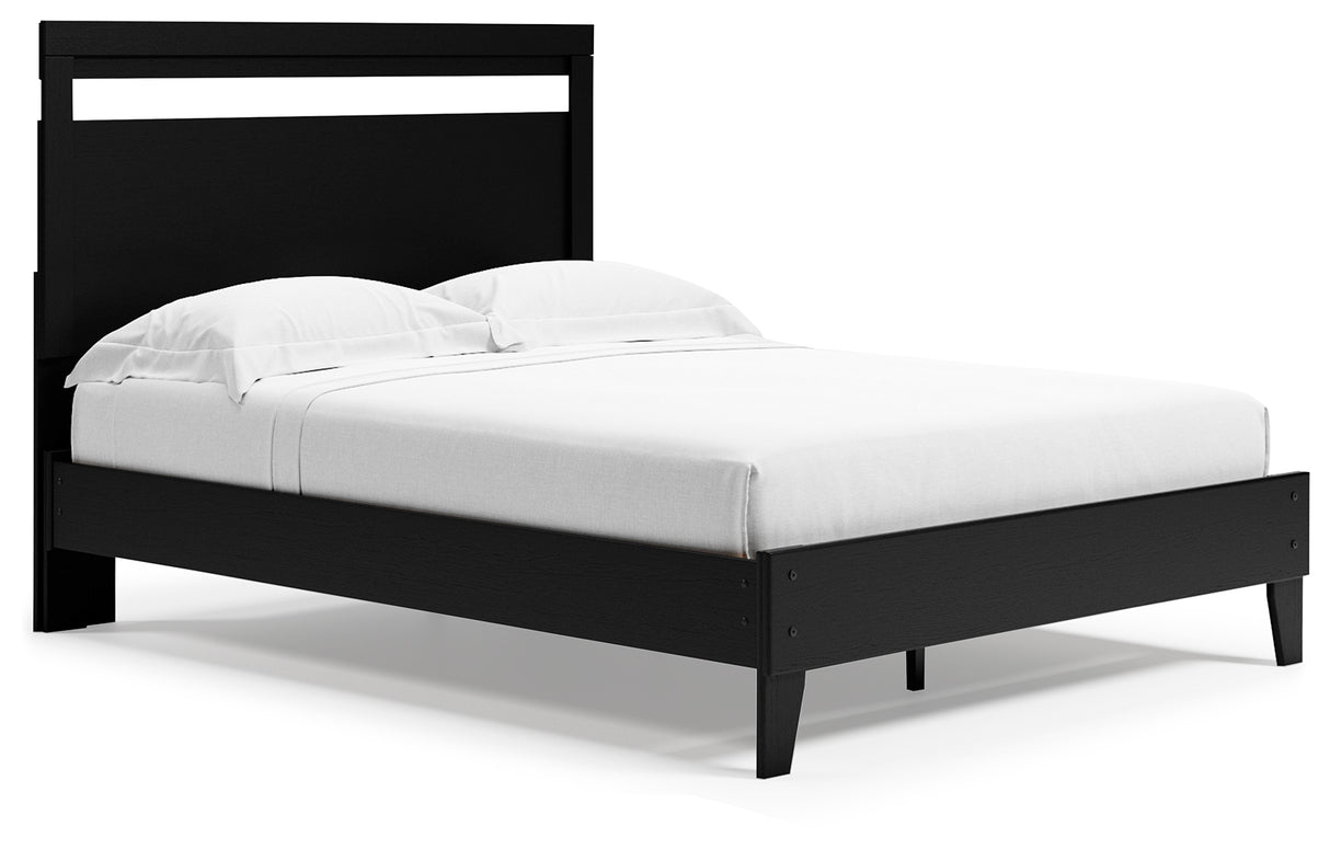 Finch Black Platform Bedroom Set from Ashley Furniture - Luna Furniture